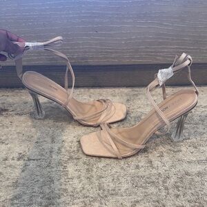 Fashion Nova Nude Strappy Heels